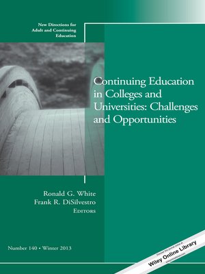 cover image of Continuing Education in Colleges and Universities